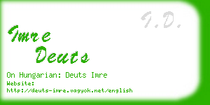 imre deuts business card